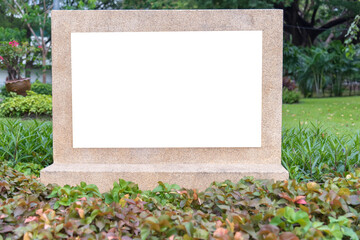 Blank billboard with white space for streets advertising. City view with the blank billboard to...
