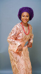 Gorgeous Nigerian woman in cultural attire