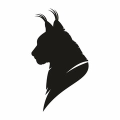 Silhouette of the head of lynx © Abundzu