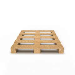 wooden pallet on a white background