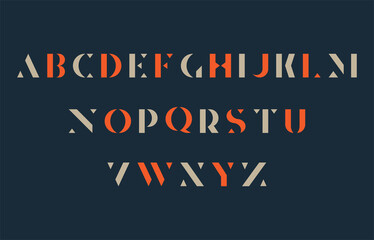 Fototapeta premium capital calligraphy lettering a to z font family
