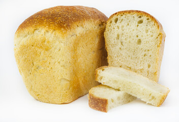 White wheat bread in leaven (Levito madre)
