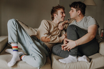 valentines day young gay couple