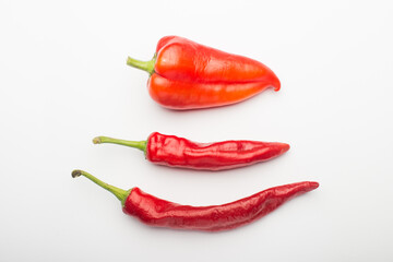 background with hot pepper. different varieties of pepper - chili, green, Bulgarian. spicy.