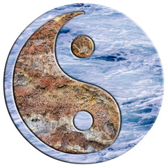 yin yang symbole terre et mer