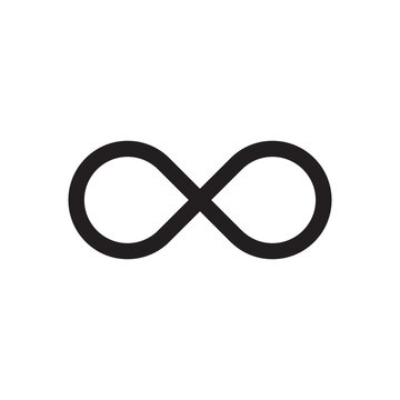 Infinity Icon Design Vector Template Illustration