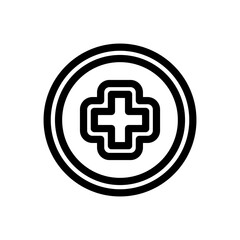 Obraz premium Medical Cross Icon Design Vector Template illustration