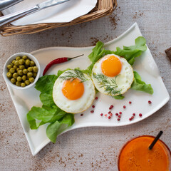Poached eggs