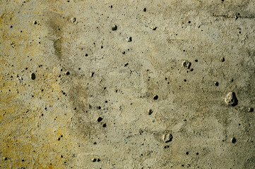 The texture of porous concrete in detail
