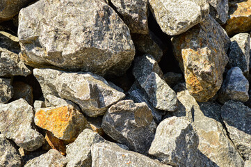 Pile of granite stones