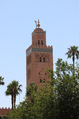 Fototapeta na wymiar marrakech city view caption