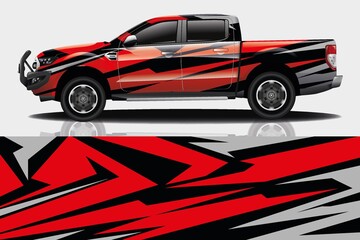 Naklejka premium Car wrap graphic racing abstract background for wrap and vinyl sticker
