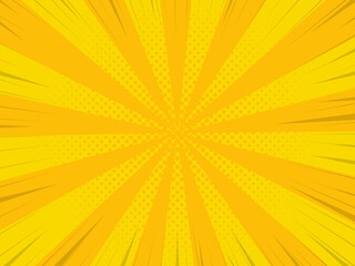 Abstract halftone dotted yellow background - vector illustration. Template for business, design, texture and postcards.