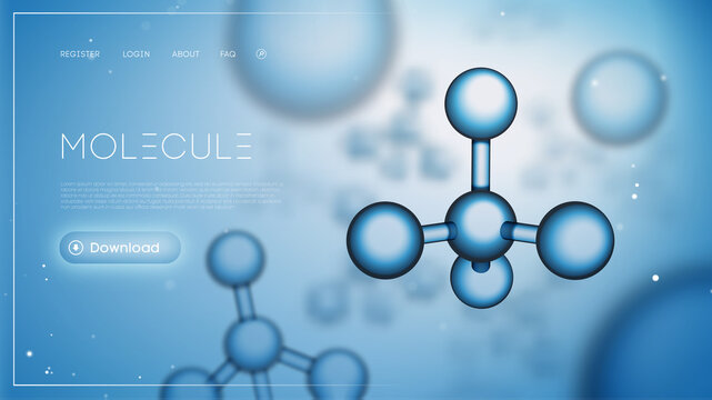 Molecule science dna presentation. Chemical background. Molecular particles background compounding template. Gene abstract network. EPS 10