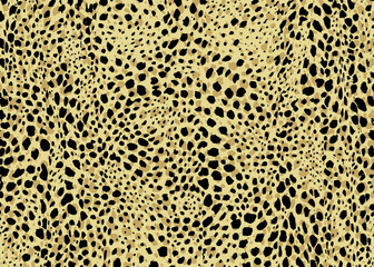Cheetah spots pattern design. Vector illustration background. Wildlife fur skin design illustration.