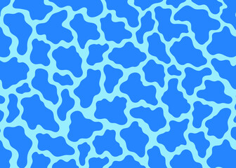 Cow skin pattern design. Simple wide cow vector illustration background. Wildlife fur skin for web, surface, background, graphic design.