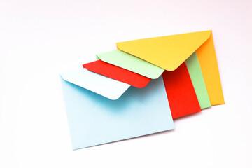Colorful envelope for love messaging, gay message background.