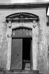 old door in the old building