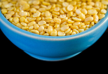 Split moong dals  in bowl