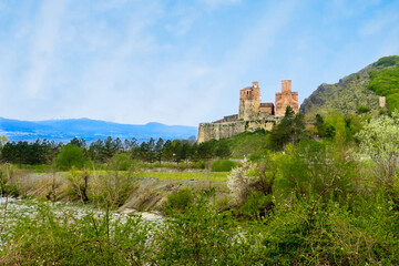 Fototapeta na wymiar Gremi the 16th century royal citadel and Church of the Archangels – in Kakheti, Georgia