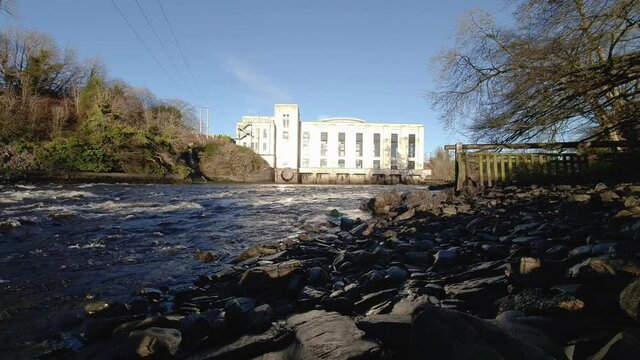 The River Dee at Tongland with the Power Station in the background