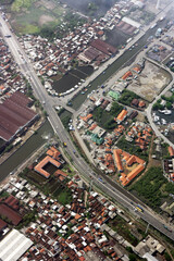 aerial view of the city