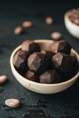 Group of chocolate close up