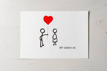 Liebesbrief Zeichnung Valentinstag