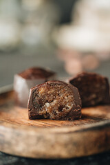 Group of chocolate close up