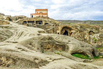 Eastern Georgia, The monastery in the cave city of Uplistsikhe. 