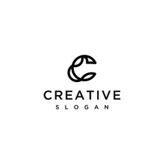 Fototapeta premium c letter logo vector monogram 