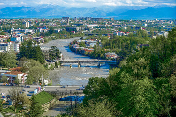 Georgia, view over the city of Kutaissi.
