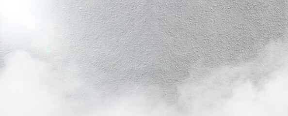 White cement wall with fog texture background. Rough texture.