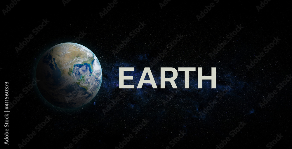 Canvas Prints planet earth with sunrise on space background. elements of this image furnished by nasa.