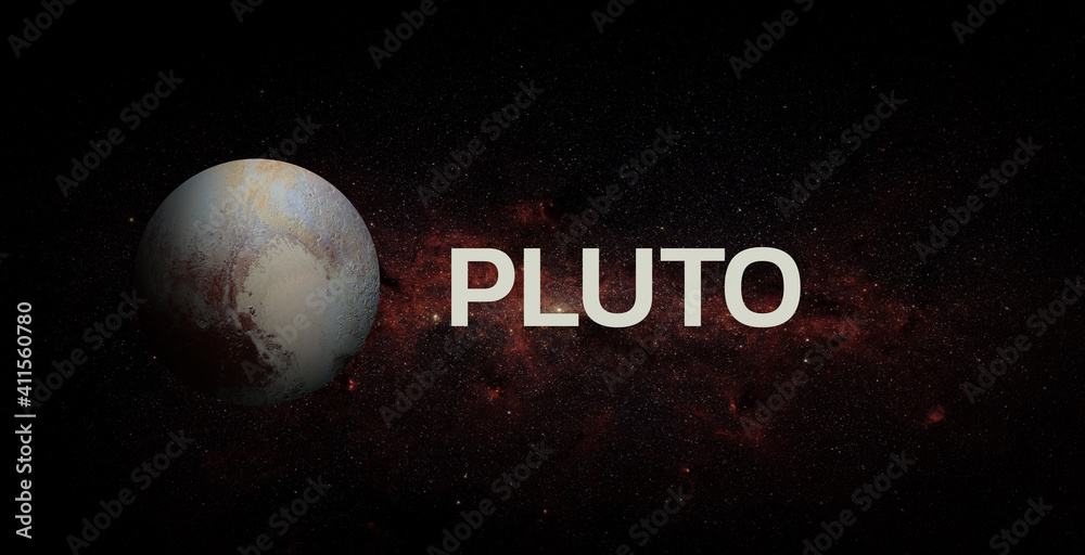 Canvas Prints pluto on space background. elements of this image furnished by nasa.