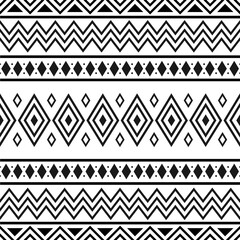 Black and white tribal ethnic pattern with geometric elements, traditional African mud cloth, tribal design. fabric or home wallpaper design