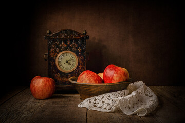 Apples and Clock © Michelle