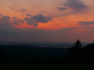 sunrise over the mountains