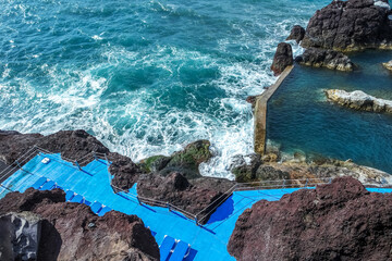 Piscinas Naturais da Doca do Cavacas, Naturpool, bei Funchal, Madeira, Portugal 