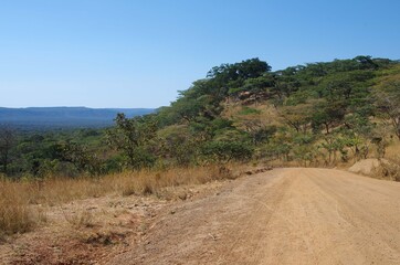 Dirt road between Kigoma and Mpanda in Tanzania