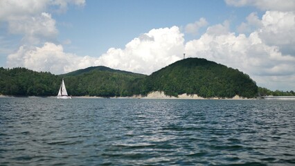 sailboat on the lake