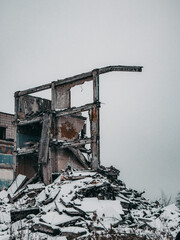 demolition of an abandoned building