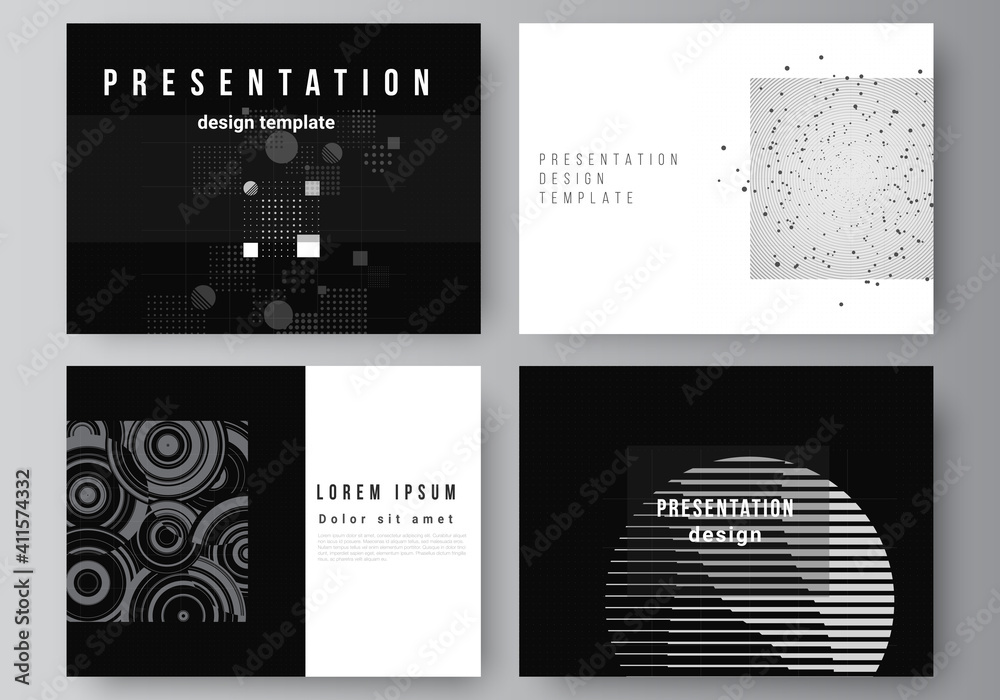 Poster vector layout of the presentation slides design business templates, template for presentation brochu
