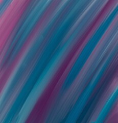 Oil painting on canvas imitation hand drawn background. Bright abstract brush stripes of blue, lilac, pink on white design