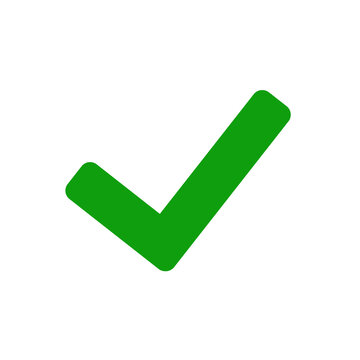 Checkmark Green Icon. Correct, Accept, Approved Concept. Vector Illustration Image. 