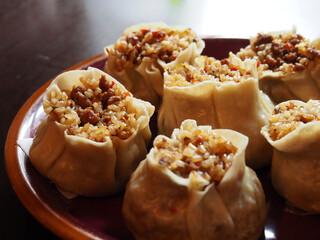 Shumai on plate