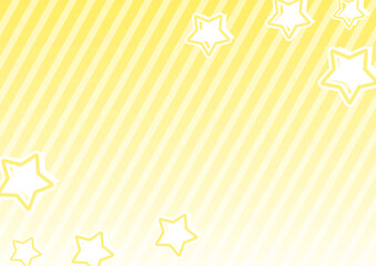 背景　星　ストライプ　黄色