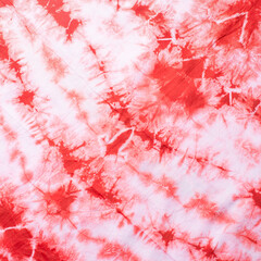 Beautiful red and white pattern with tie dye effect for backgrounds