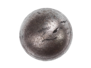 cannonball, iron ball isolated on white background