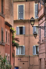 Fototapeta na wymiar Urban scenic in the downtown of Rome, Italy
